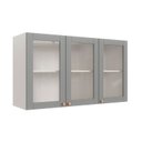 Ver imagem 2 de Armário Aéreo 3 Portas 120cm com Porta de Vidro Arizona CabeCasa MadeiraOriginals