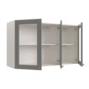 Ver imagem 6 de Armário Aéreo 3 Portas 120cm com Porta de Vidro Arizona CabeCasa MadeiraOriginals