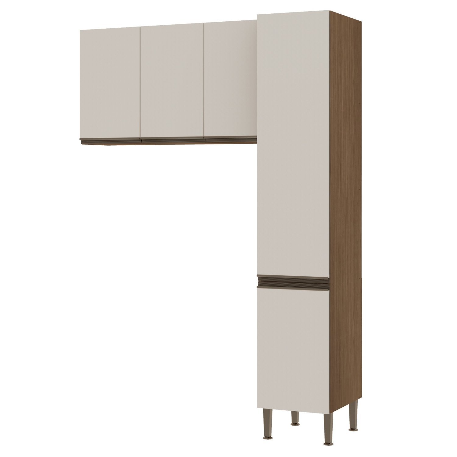 Conjunto para Área de Serviço com Armário 2 Portas e Armário Aéreo Washhouse - 2