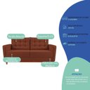 Ver imagem 5 de Kit Sofá 2 Lugares e 2 Poltronas Luxo Moderno Sala de Estar Samuel