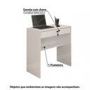 Ver imagem 3 de Conjunto 5 Escrivaninhas com Chave Andorinha 1 Gaveta 72cm Branco