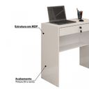 Ver imagem 4 de Conjunto 10 Escrivaninhas com Chave Andorinha 1 Gaveta 72cm Branco