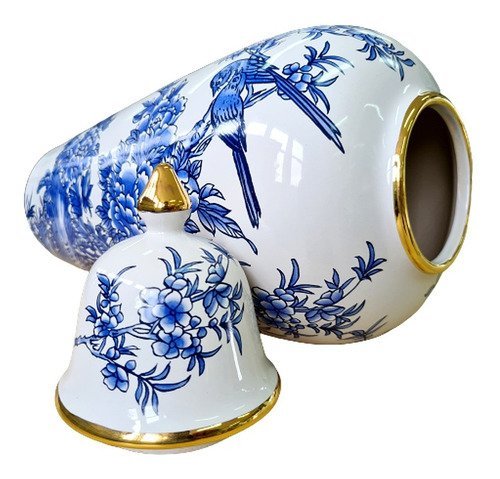 Vaso Decorativo Porcelana Branca Imperial 45 X 17 - 2
