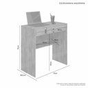 Ver imagem 4 de Conjunto 10 Escrivaninhas com Chave Andorinha 1 Gaveta 72cm Marrom