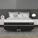 Ver imagem 6 de Conjunto Cama Box Queen Sofisticato 1,58x1,98x0,65m Montreal Cinza