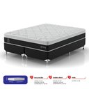 Ver imagem 2 de Conjunto Cama Box Queen Sofisticato 1,58x1,98x0,65m Montreal Cinza