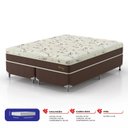 Ver imagem 2 de Cama Box Queen Hórus 1,58x1,98x0,63 Montreal Bege/Marrom