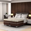 Ver imagem 5 de Cama Box Queen Hórus 1,58x1,98x0,63 Montreal Bege/Marrom