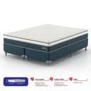 Ver imagem 2 de Cama Box Queen Safira Molas Ensacadas 158x198x63 Montreal Azul