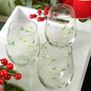 Ver imagem 2 de Copo de Vidro Folhas 500ml - Florarte