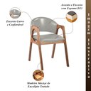 Ver imagem 2 de Kit 2 Cadeiras Decorativa Sala de Jantar Luxo Larissa Facto Prata Brilho - Mozzelar