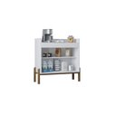 Ver imagem 3 de Buffet Aparador Tropical com Rattan 2 Portas MDF Poquema Móveis