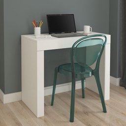 Escrivaninha Cleo com 1 Gaveta - Branco - 1