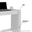 Ver imagem 2 de Escrivaninha Cleo com 1 Gaveta - Branco