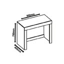 Ver imagem 4 de Escrivaninha Cleo com 1 Gaveta - Branco