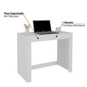 Ver imagem 3 de Escrivaninha Cleo com 1 Gaveta - Branco