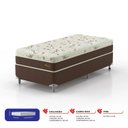 Ver imagem 2 de Conjunto Cama Box Solteiro Hórus 88x188x63cm Yescasa