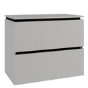 Ver imagem 2 de Balcão Gabinete para Banheiro 80 cm 03 Gavetas Urban B06 Argento Preto - Lyam Decor