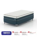 Ver imagem 2 de Cama Box Solteirão Safira Molas Ensacadas 108x198x63 Yescasa