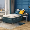 Ver imagem 5 de Cama Box Solteirão Safira Molas Ensacadas 108x198x63 Montreal