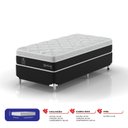 Ver imagem 2 de Cama Box Solteiro Sofisticato 0,88x1,88x0,65 Montreal Cinza