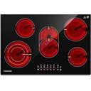 Ver imagem 1 de Cooktop Elétrico Amzchef 30" com 5 Bocas, 8500w e Controle Touch (preto)