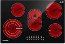 Ver imagem 1 de Cooktop Elétrico Amzchef 30" com 5 Bocas, 8500w e Controle Touch (preto)