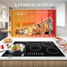 Cooktop Elétrico Amzchef 30" com 5 Bocas, 8500w e Controle Touch (preto) - 3