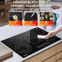 Ver imagem 7 de Cooktop Elétrico Amzchef 30" com 5 Bocas, 8500w e Controle Touch (preto)