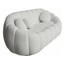 Ver imagem 4 de Namoradeira Concha Decorativa 190cm Sala Suede:branco/liso