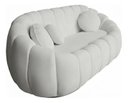 Ver imagem 4 de Namoradeira Concha Decorativa 190cm Sala Suede:branco/liso