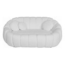Ver imagem 2 de Namoradeira Concha Decorativa 190cm Sala Suede:branco/liso
