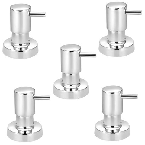 Kit 5 Acabamentos Registro Link Alavanca ½ Ou ¾ 100% Metal