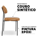 Ver imagem 7 de Kit 02 Cadeiras 4 Pés Mona Couríssimo Amarula Salaone