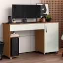 Ver imagem 6 de Escrivaninha para Computador 1 Porta e 1 Gaveta com Suporte para Cpu Lara Atacama/off White