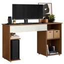 Ver imagem 2 de Escrivaninha para Computador 1 Porta e 1 Gaveta com Suporte para Cpu Lara Atacama/off White