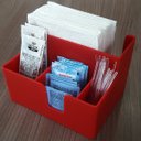 Ver imagem 6 de Kit 10 Suportes Sachê Porta Guardanapos Açúcar Organizadores Vermelho