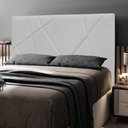 Ver imagem 2 de Cabeceira Cama Box Casal Mali 140cm Corano Branco - Abmaza