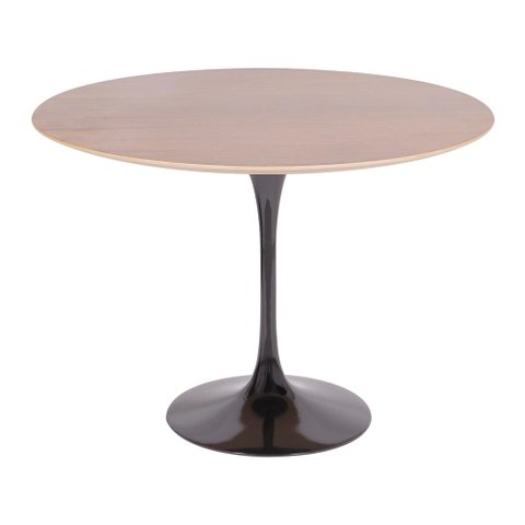 Mesa Saarinen Redonda Imbuia 137cm - Base Preta