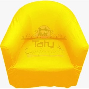 Capa Poltrona Ferradura:amarelo