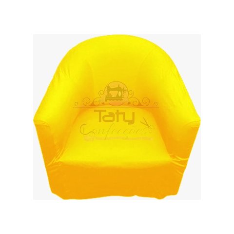 Capa Poltrona Ferradura:amarelo