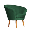 Ver imagem 2 de Poltrona Cadeira Decorativa Pétala - Veludo Verde
