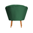 Ver imagem 4 de Poltrona Cadeira Decorativa Pétala - Veludo Verde