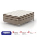 Ver imagem 2 de Cama Box Casal Molas Superlastic Dublin 1,38x1,88x0,61 Yescasa