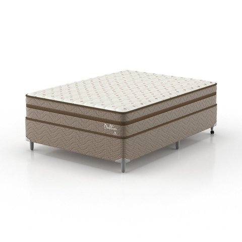 Cama Box Casal Molas Superlastic Dublin 1,38x1,88x0,61 Yescasa