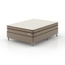 Ver imagem 1 de Cama Box Casal Molas Superlastic Dublin 1,38x1,88x0,61 Yescasa