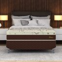 Ver imagem 6 de Cama Box Casal Molas Ensacadas Hórus 1,38x1,88x0,63 Montreal Bege/Marrom