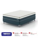Ver imagem 3 de Cama Box Casal Safira Molas Ensacadas 138x188x63 Montreal Azul