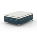 Ver imagem 2 de Cama Box Casal Safira Molas Ensacadas 138x188x63 Montreal Azul