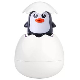 Brinquedo de Banho Infantil Para Bebê +6 Meses Bichinho de Banho Com Esguicho Chuveirinho Pinguim - 1